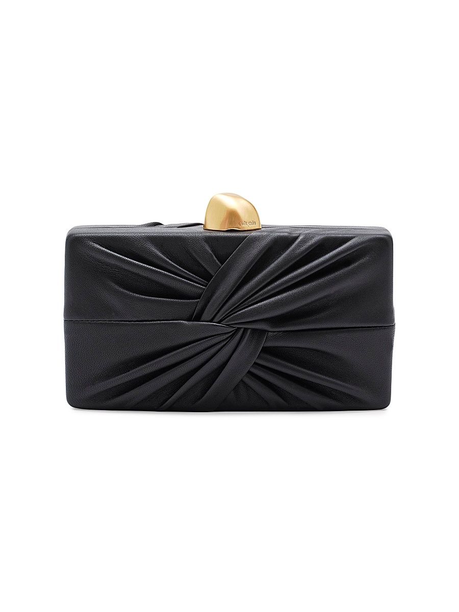 Women's Lisse Leather Clutch - Black