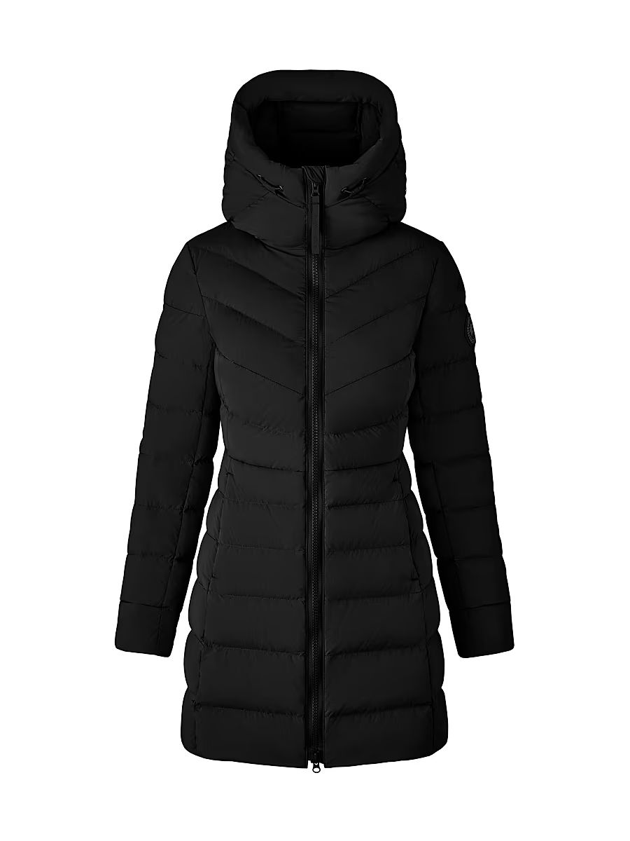 Women's Clair Quilted Coat - Black - Size XS