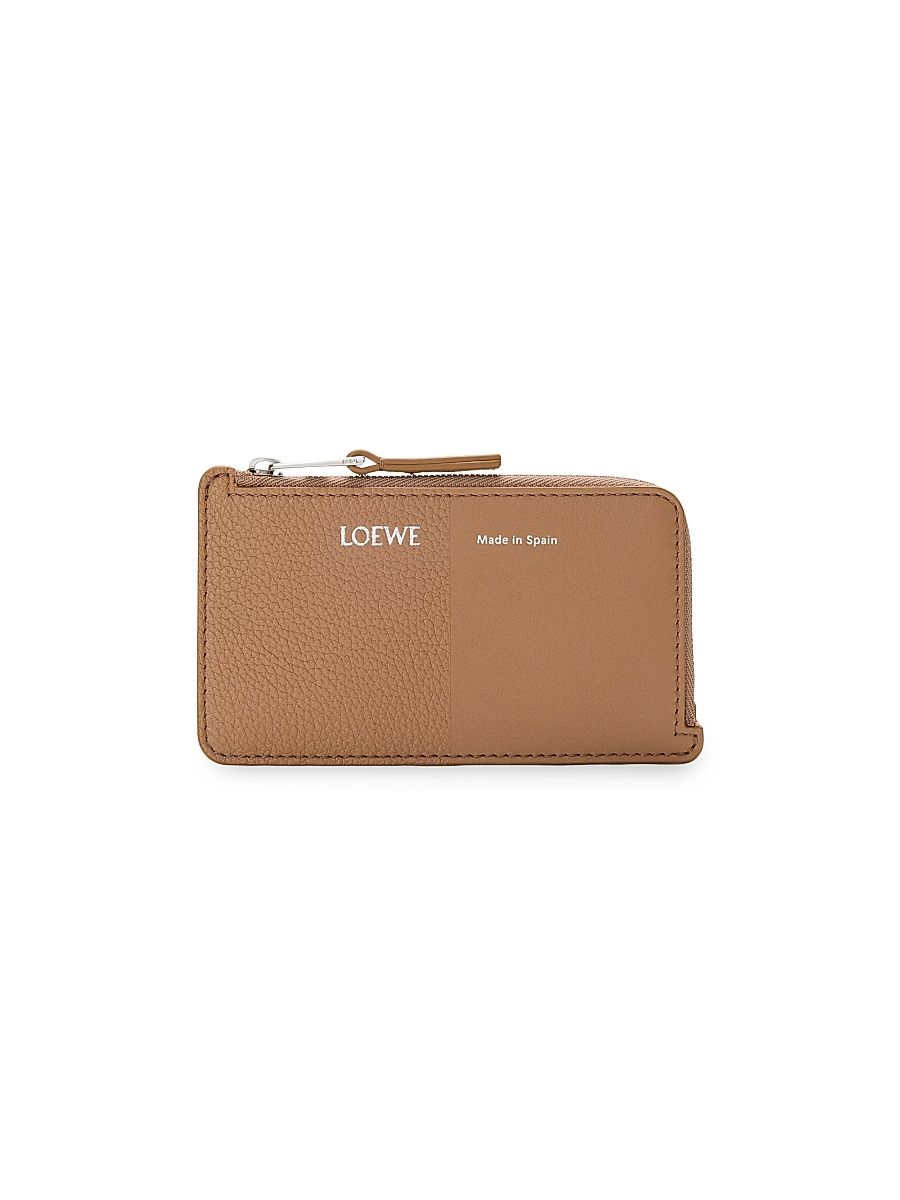 Women's Duet Coin Leather Cardholder - Mocha