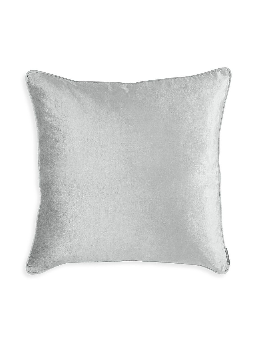 Milo Square Velvet Pillow - Aquamarine