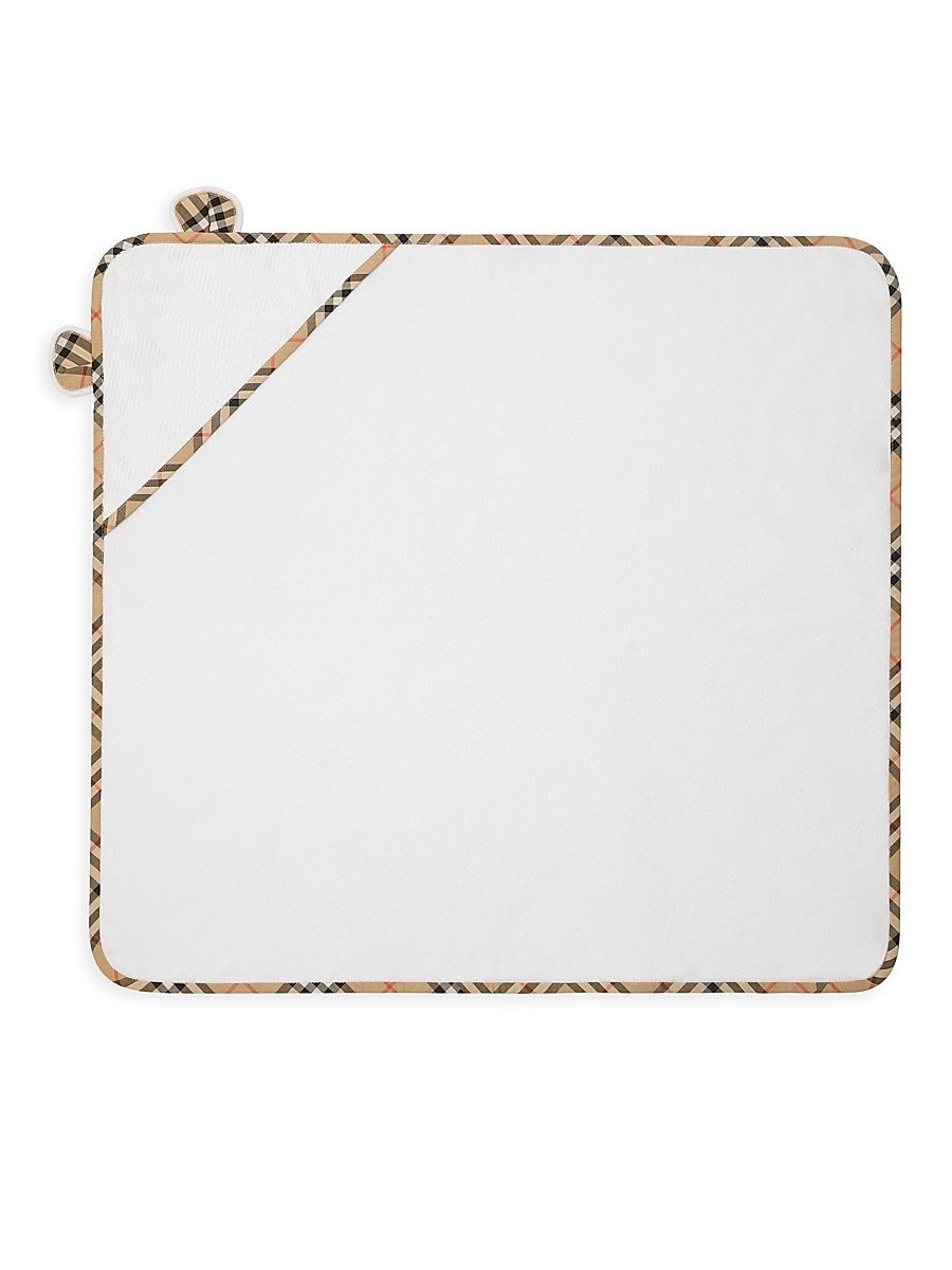 Baby's Bear Towel & Hat Set - White