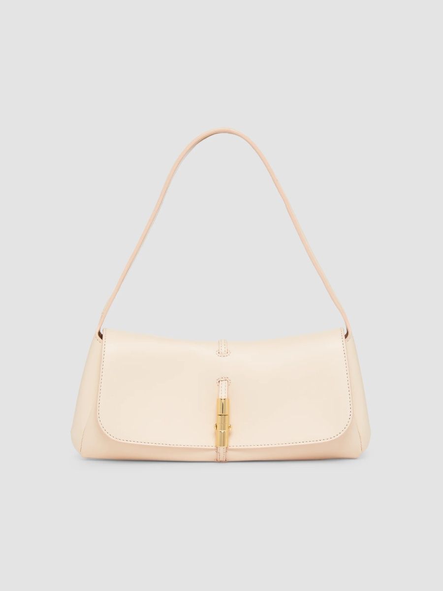 Balmain Women's Metropolis Leather Shoulder Bag - Pink