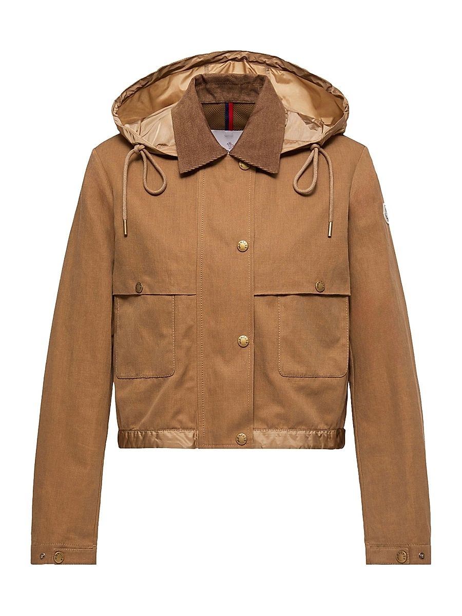 Women's Aconitum Shacket in Cotton and Linen Blend - Light Brown - Size XXL