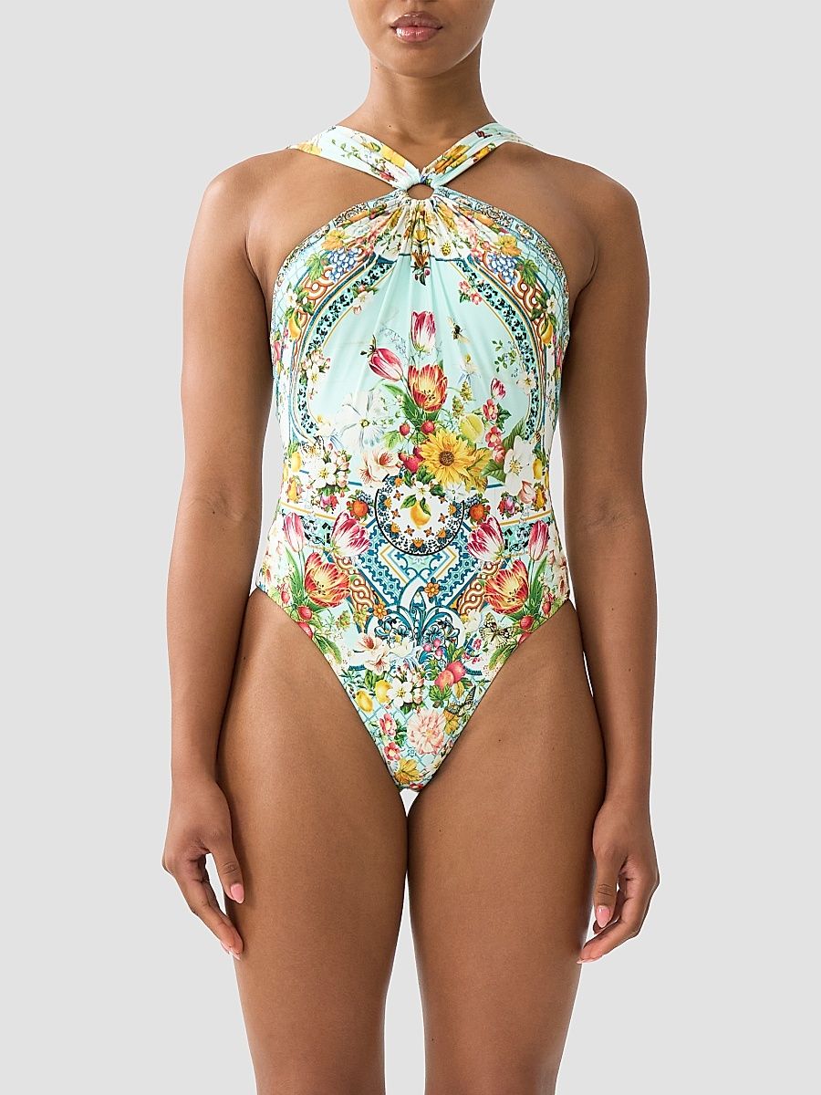 Women's Magic Of The Mercado Print One-Piece Swimsuit - Magic Of The Mercado - Size Medium