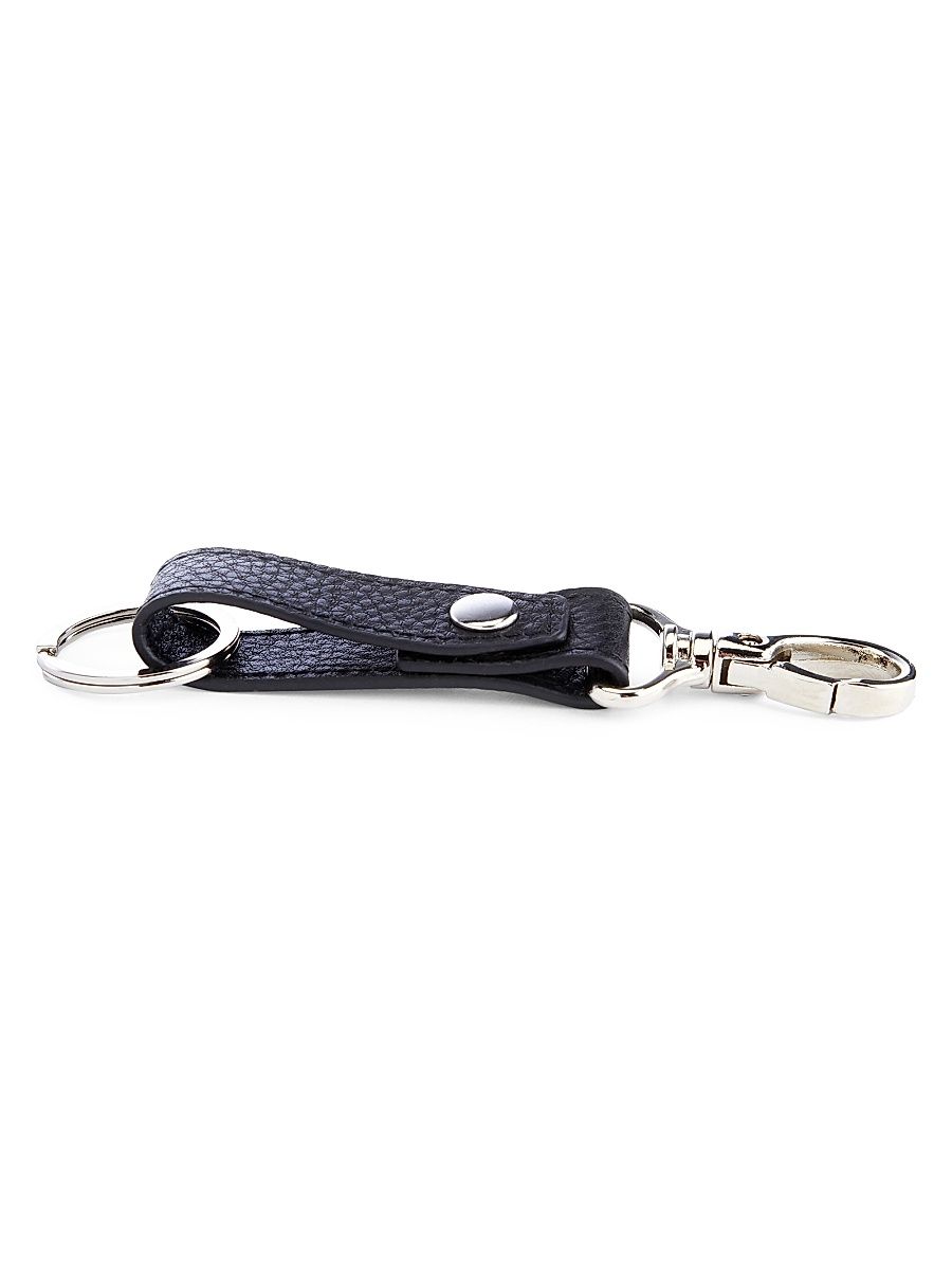 Women's Leather Valet Key Chain - Black