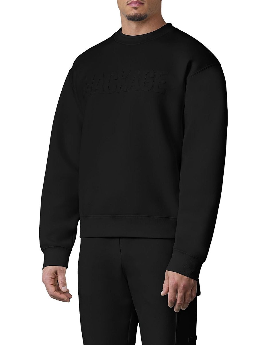 Men's Julius LG Logo Cotton-Blend Sweatshirt - Black - Size Large