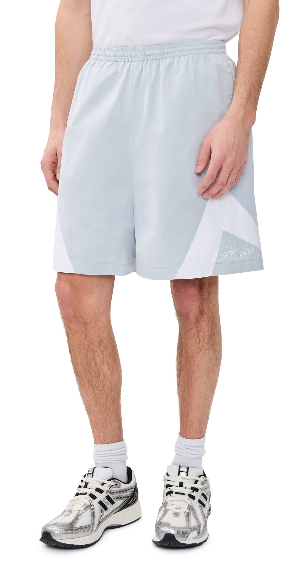 Acne Studios Rofit Peachy Technical Shorts Cold Grey 48