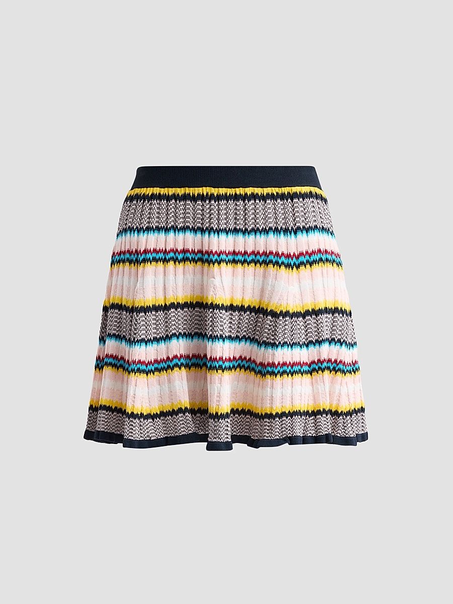 Women's Chevron Mini Skirt - Size XL