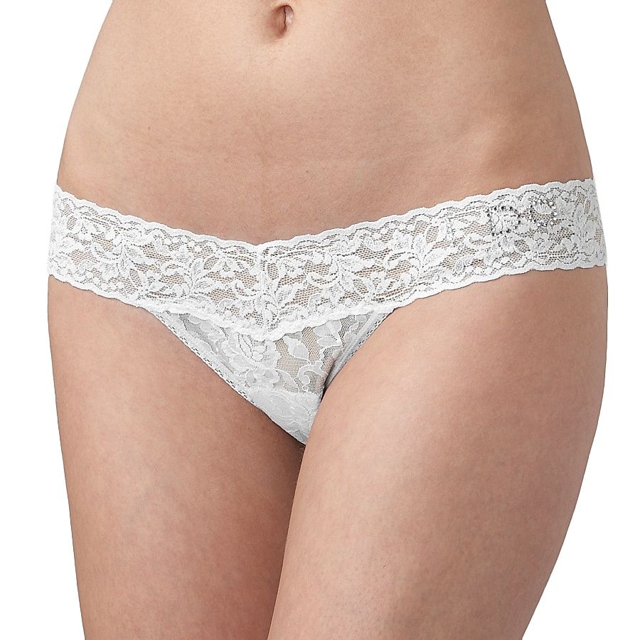 Women's Bridal I Do Low Rise Thong - White