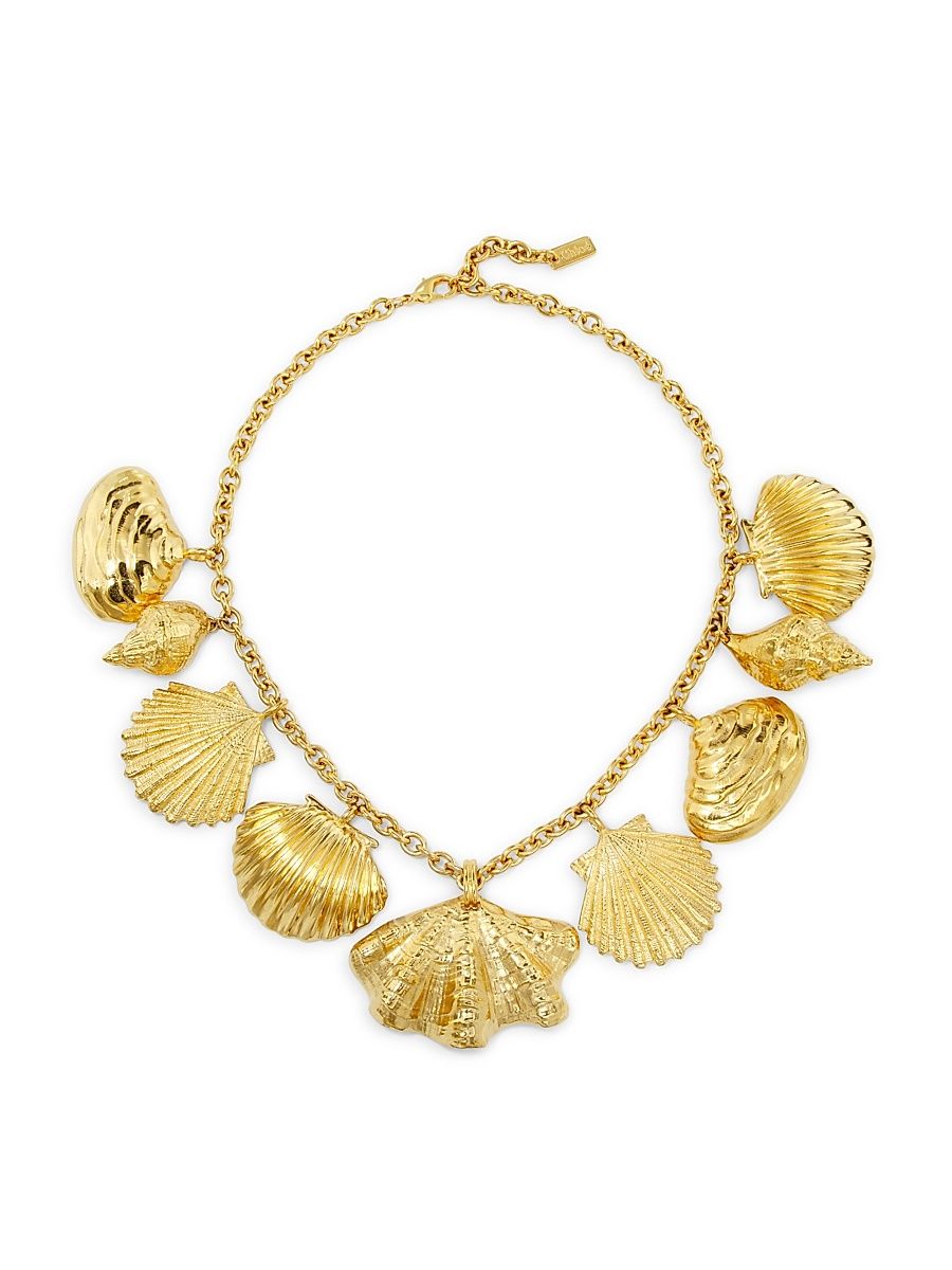 Women's Goldtone Seashell Necklace - Vintage Gold