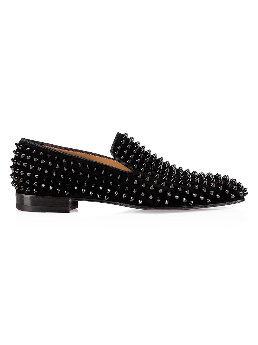 Men's Dandelion Spikes Smoking Slippers - Black - Size 7