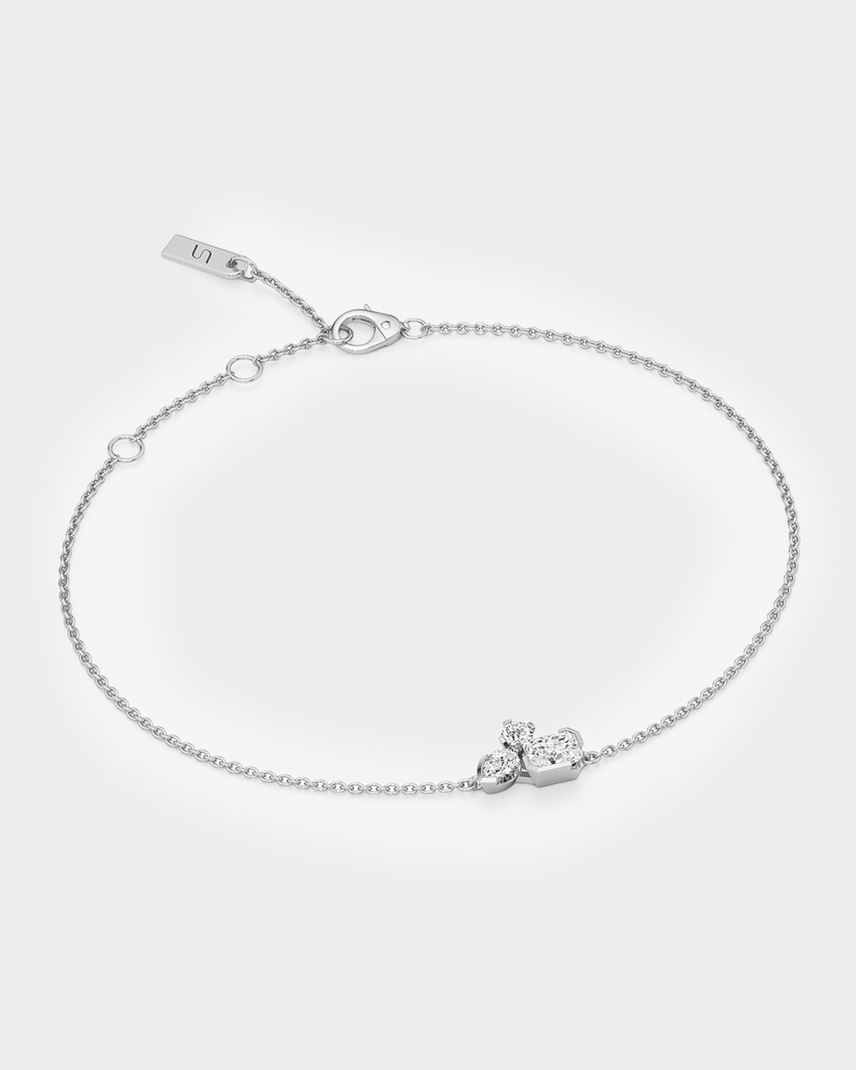 Meta Lab-Grown Diamond Cluster Bracelet