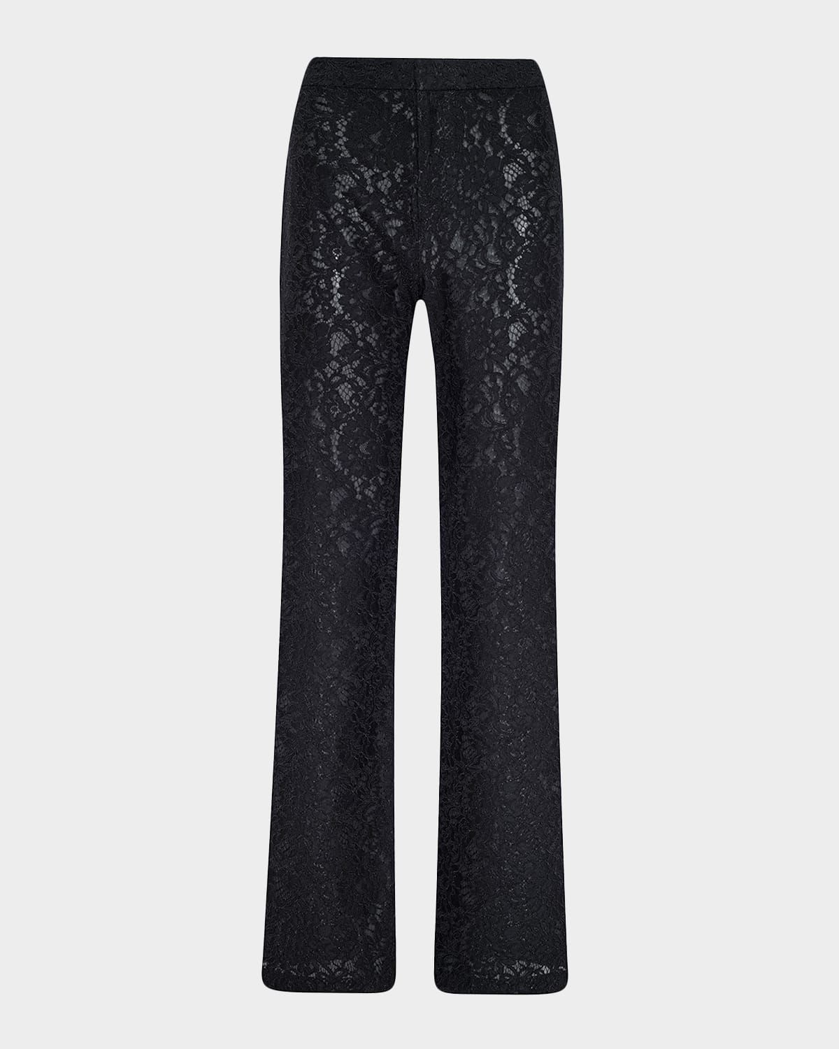 Livvy Lace Straight-Leg Trousers