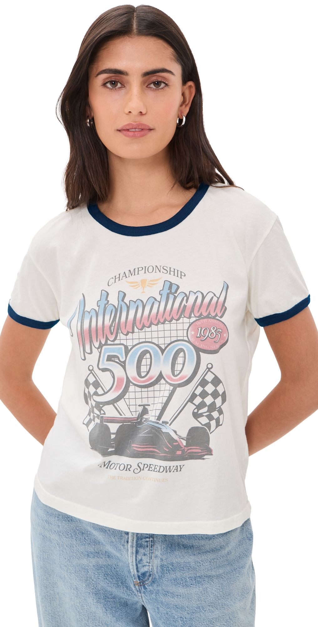 Original Retro Brand Motor Speedway Ringer Tee AWH/NAV XL