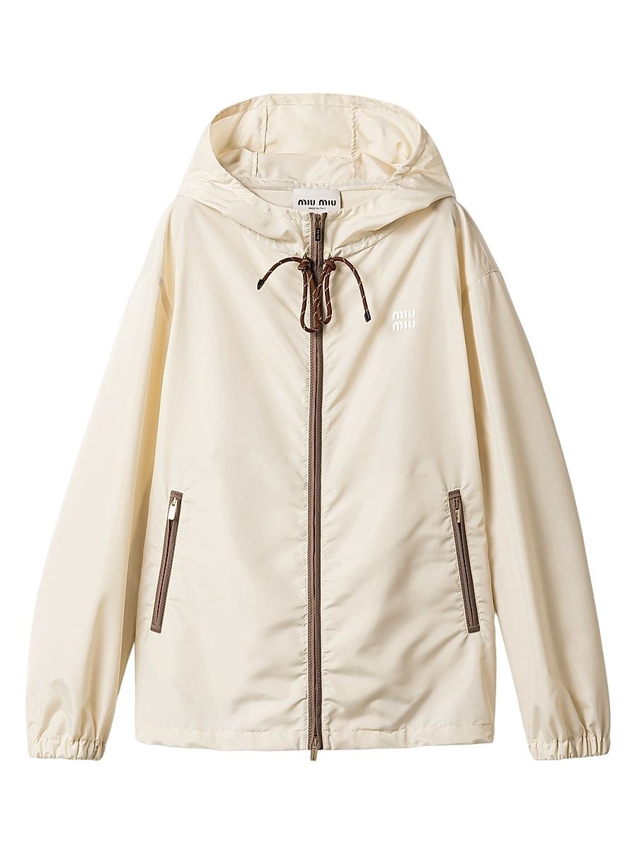 Women's Technical Fabric Blouson Jacket - Yellow - Size 4
