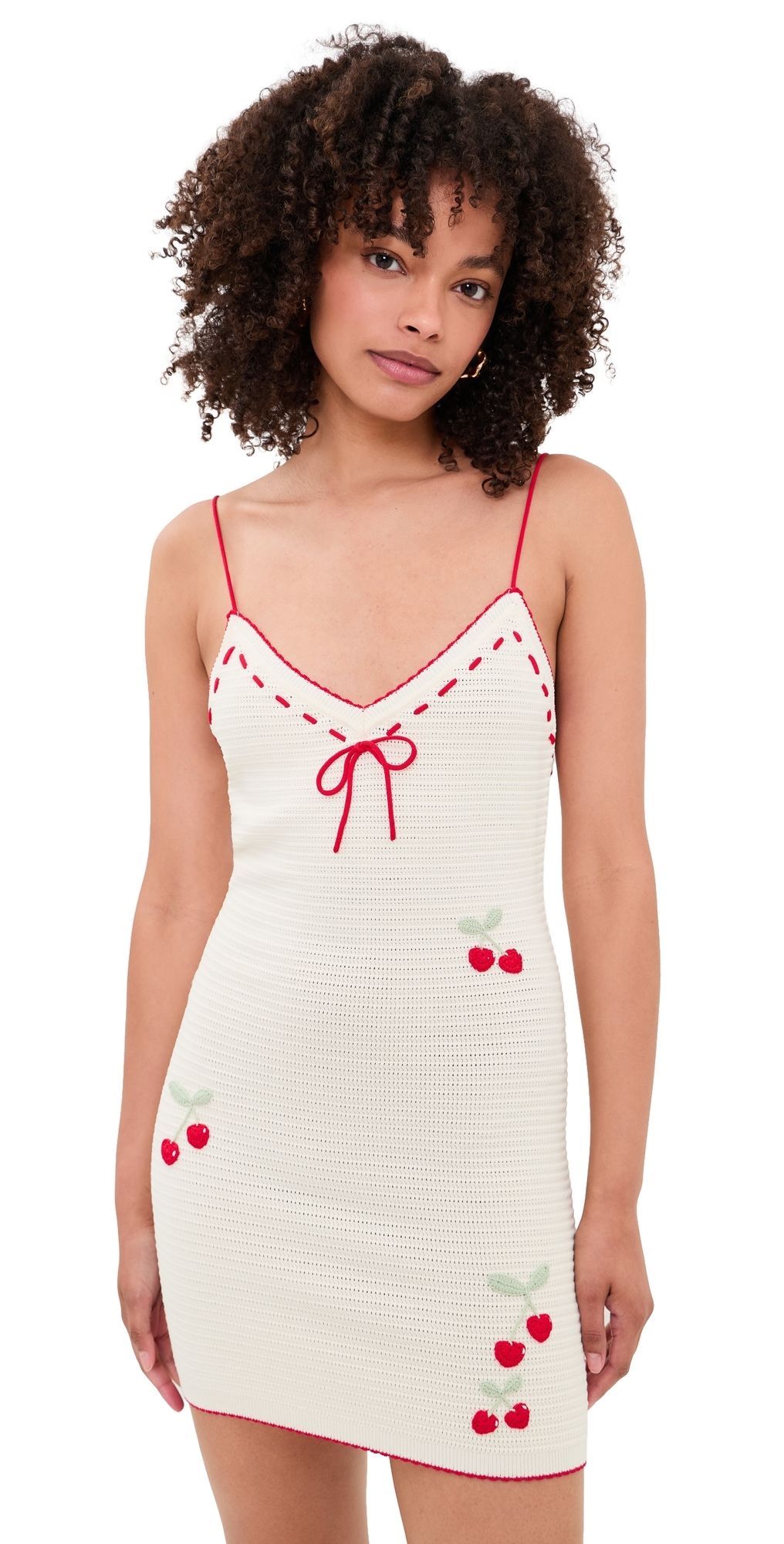 LoveShackFancy Yelena Dress Cherry Sail S