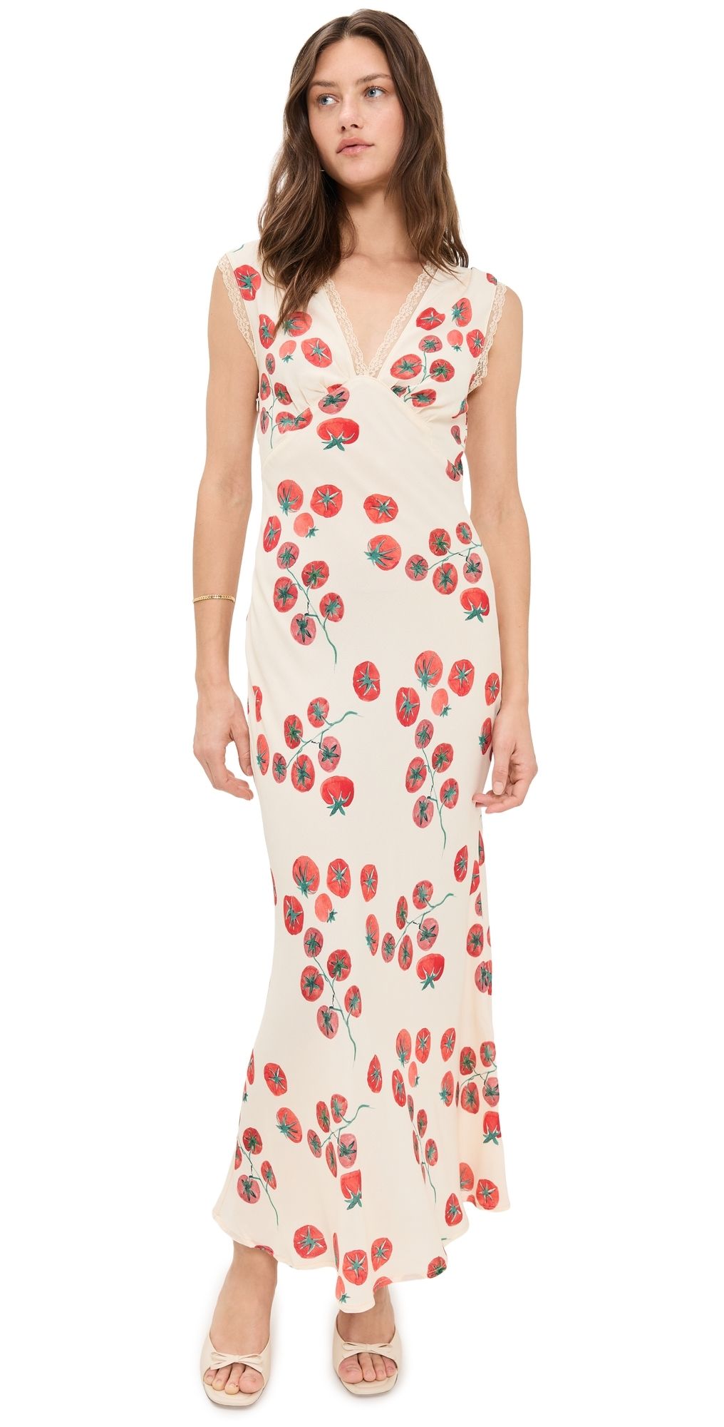 VRG GRL Vintage Lover Bias Cut Maxi Dress Roma XS