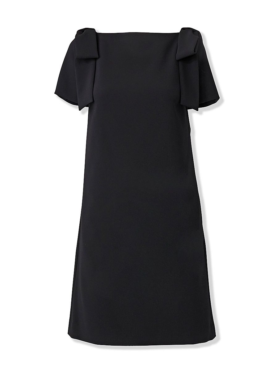 Women's Icon Bow-Embellished Shift Dress - Black - Size 14