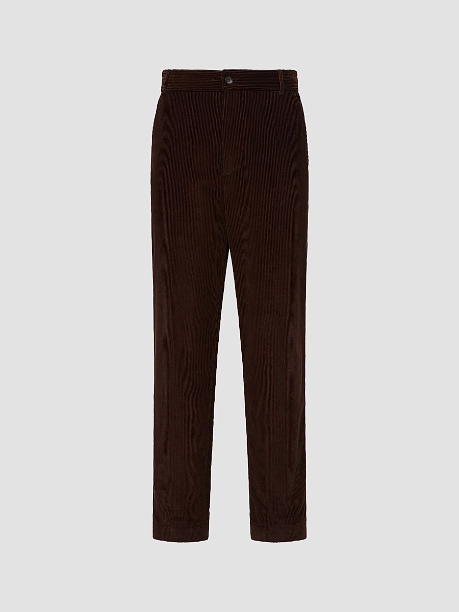 Men's Pants in Corduroy - Brown - Size XXL