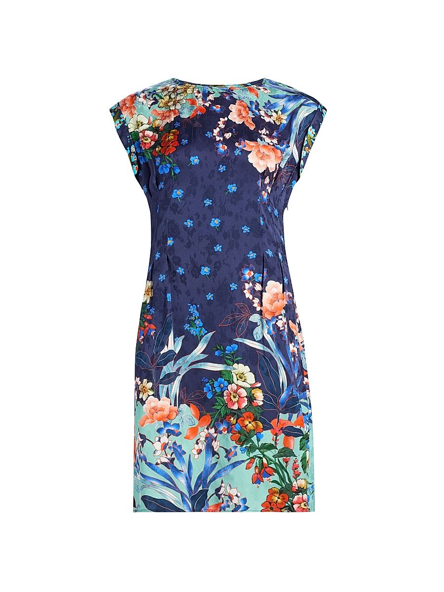 Women's Carice Printed Jacquard Minidress - Tejas - Size XXL
