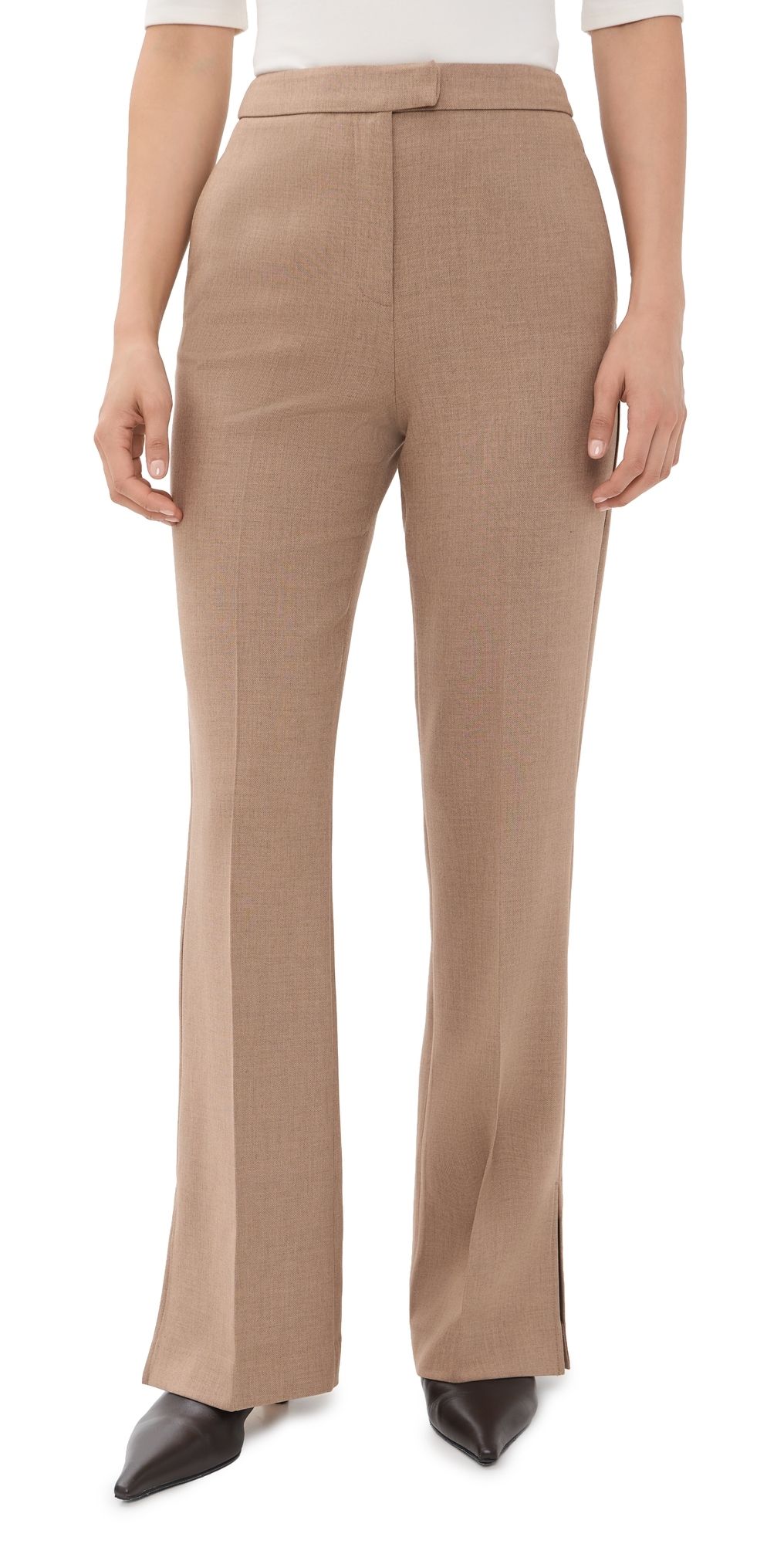 ALIGNE Marlon Split Trousers Oatmeal 0