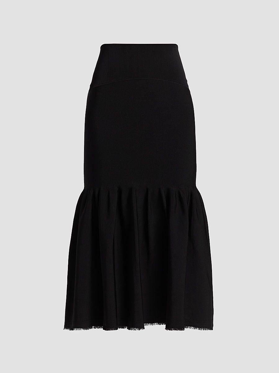 Women's Romy Mermaid Midi Skirt - Black - Size XS