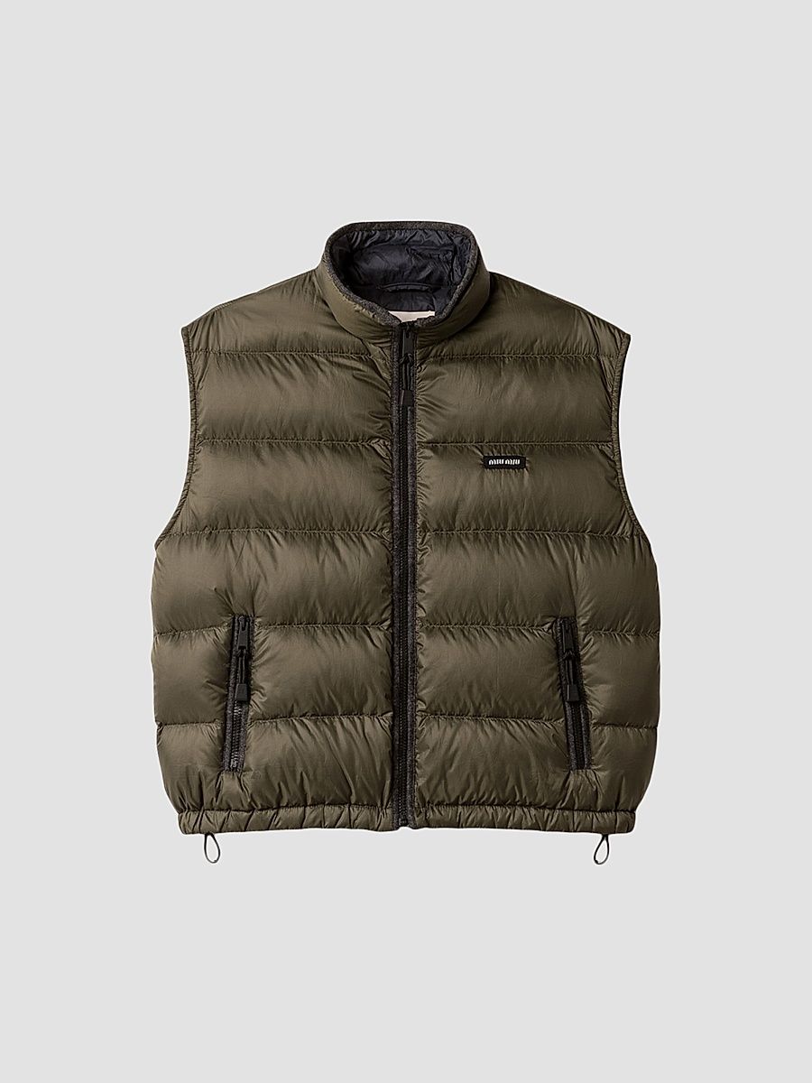 Women's Padded Light Pongé Vest - Green - Size 6
