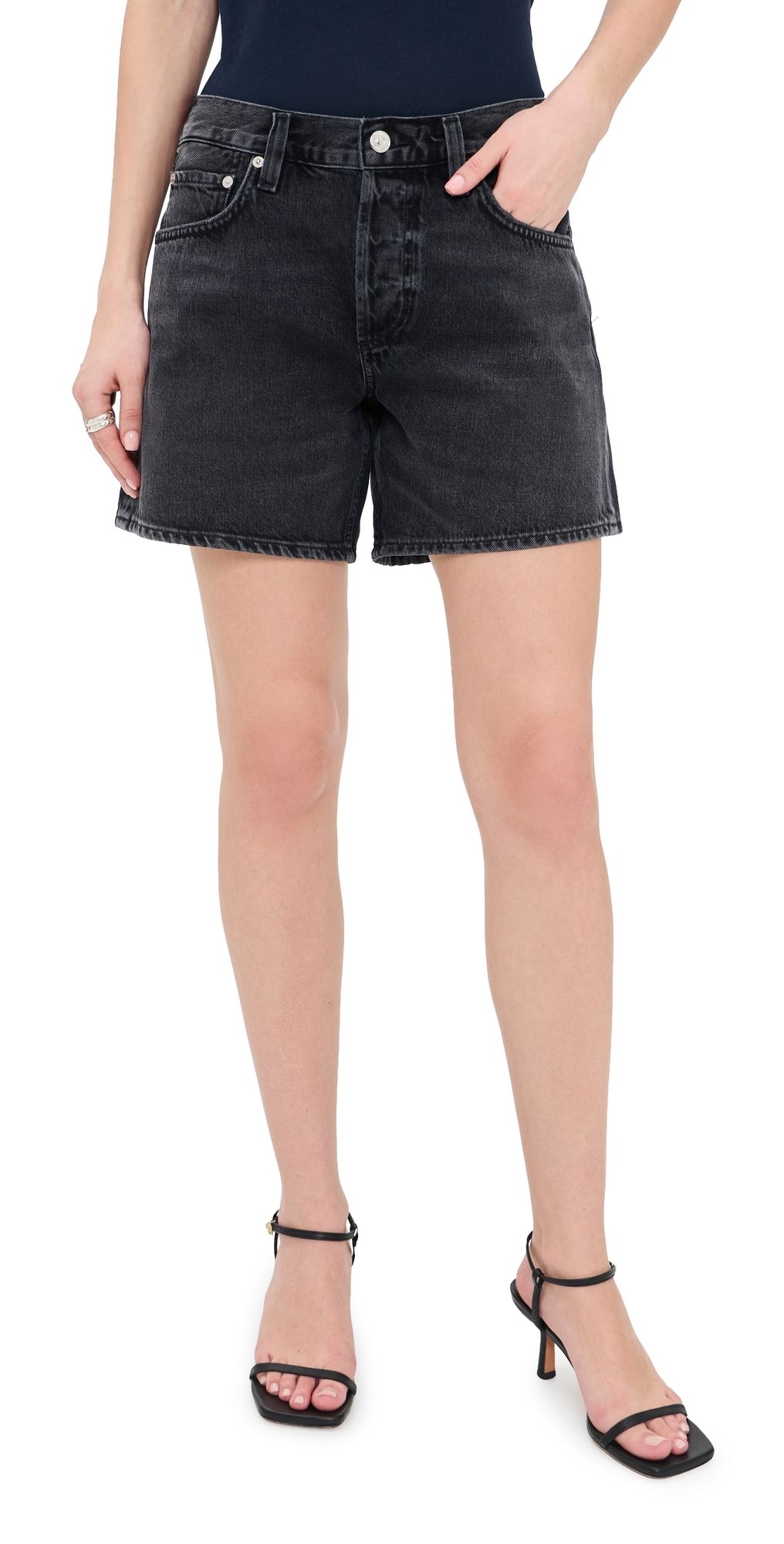 Citizens of Humanity Billie Relaxed Shorts Vintage Black 29