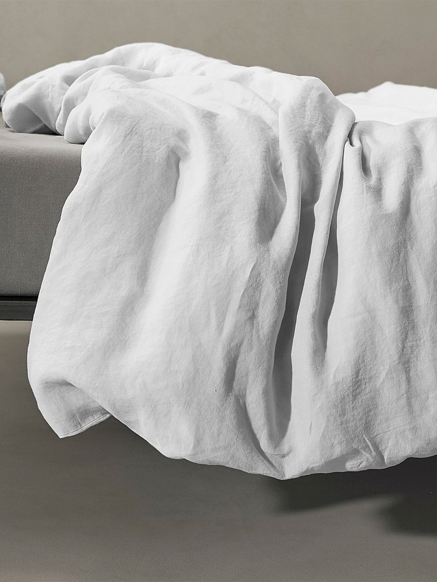 REM Linen Duvet Cover - Bianco - Size Queen
