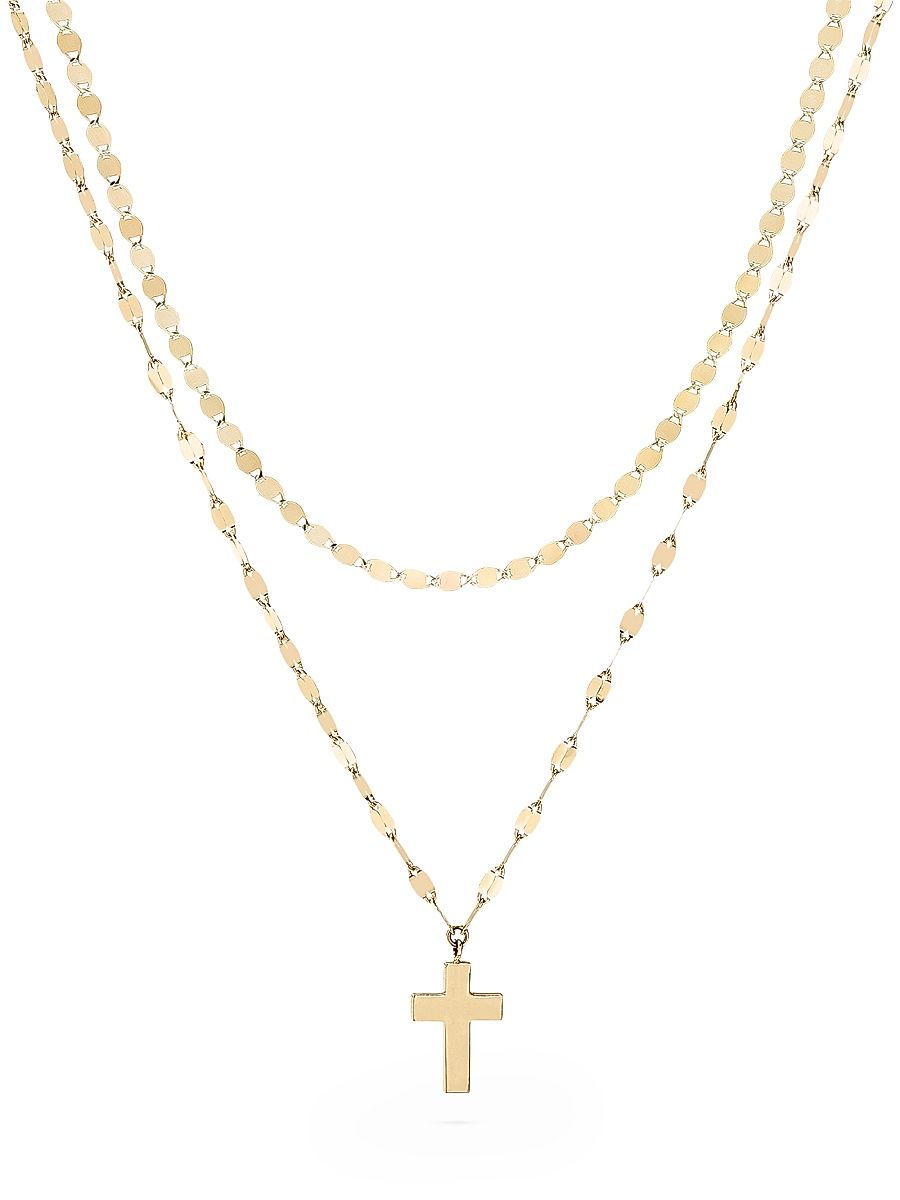 Women's Faith 14K Yellow Gold Cross Pendant Necklace - Yellow Gold