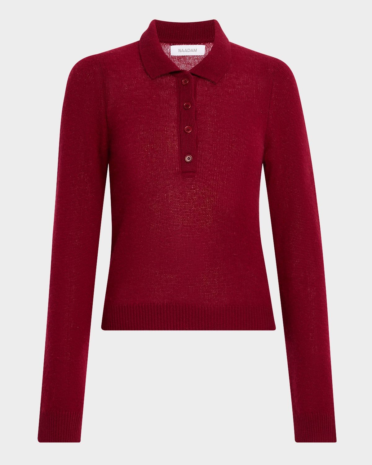 Cloud Cashmere Long-Sleeve Polo