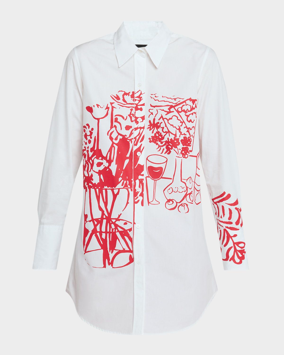 Still Life Screen Long Classic Shirt