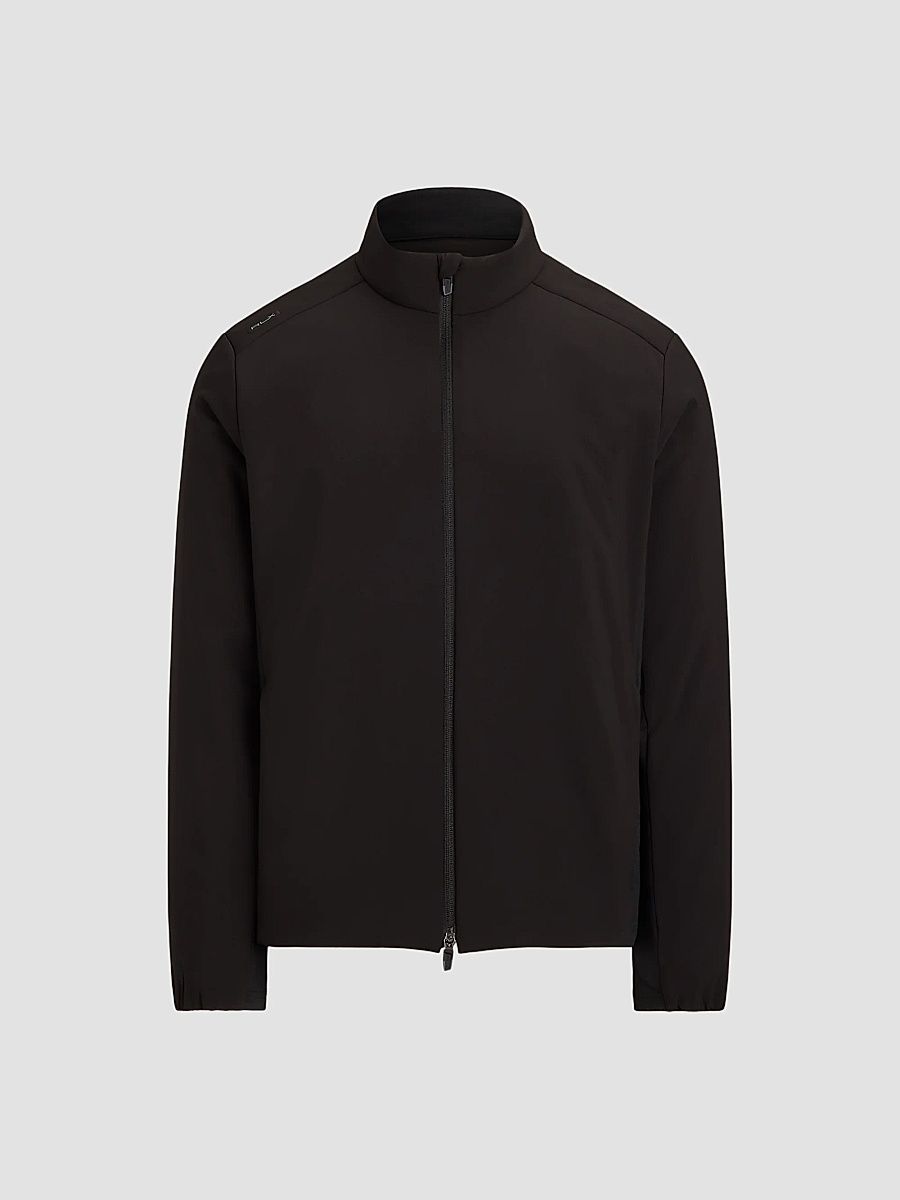 Polo Ralph Lauren Men's Jersey-Paneled Stretch Jacket - Black - Size XXL