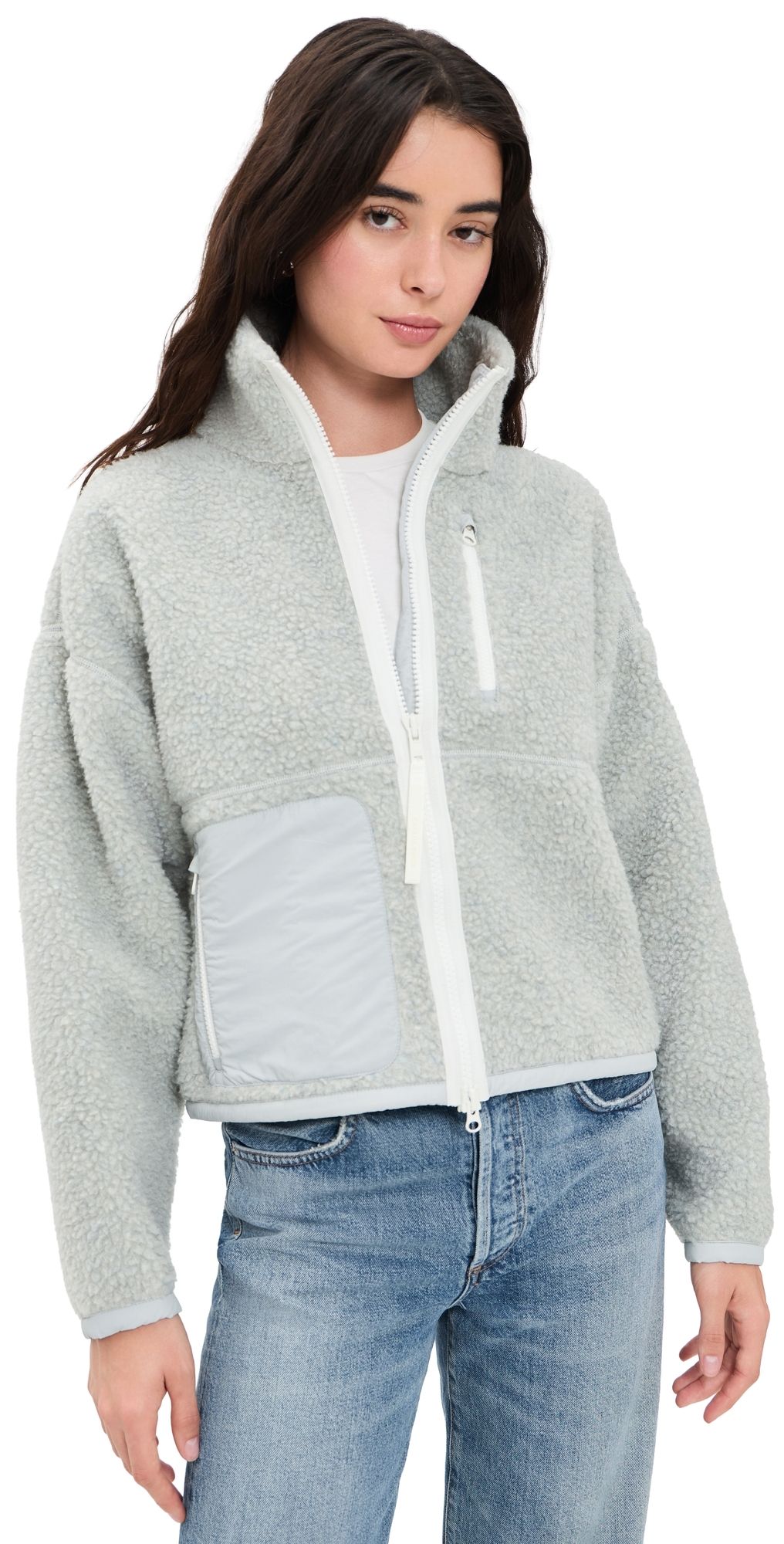 Canada Goose Simcoe Zip Up Fleece Jacket Silverbirch Heather XL