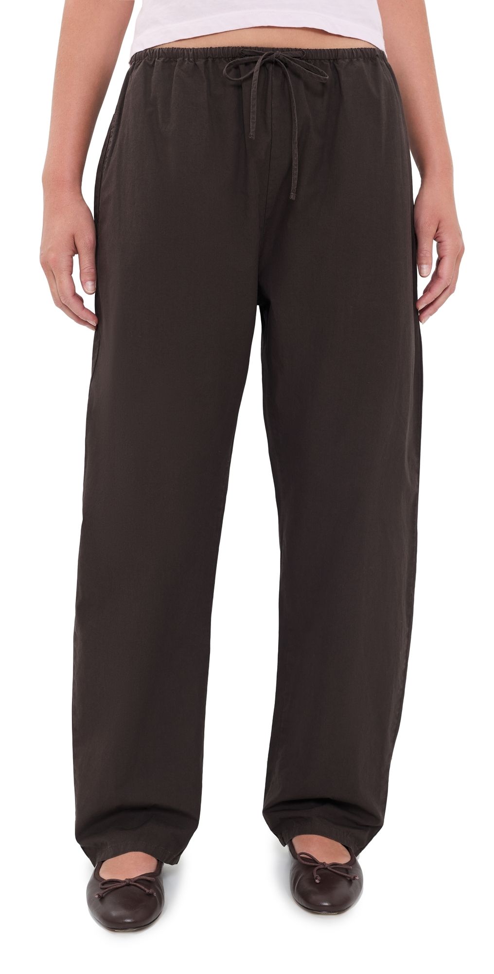 Leset Kyoto Drawstring Pants Chocolate S