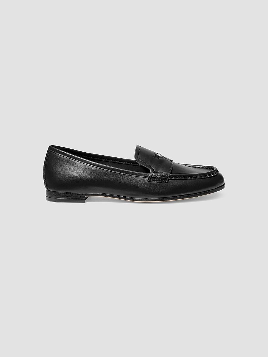 Women's Jennings Leather Loafers - Black - Size 11