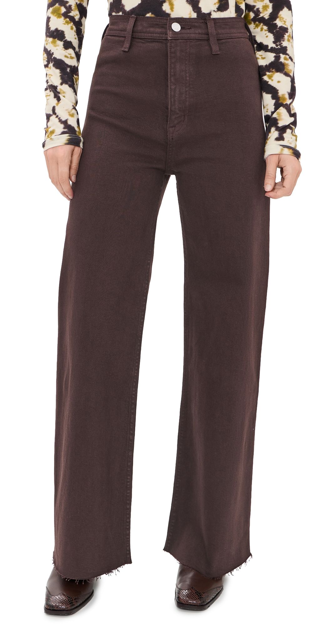 Pistola Penny High Rise Wide Leg Jeans Mocha 32