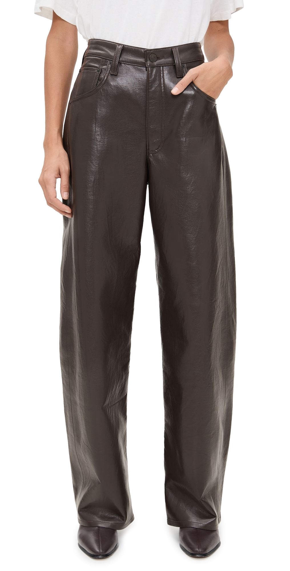 Citizens of Humanity Ayla Baggy Pants Chocolate 27