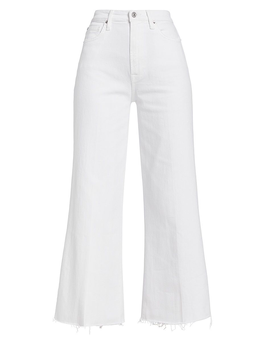 Women's Jo Cropped Wide-Leg Jeans - Soleil - Size 33