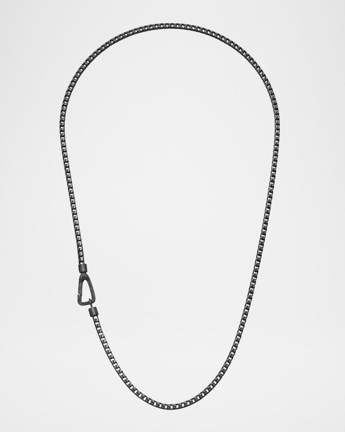 Men & apos;s Ulysses Franco Chain Necklace with Push Clasp in Silver, 52mm