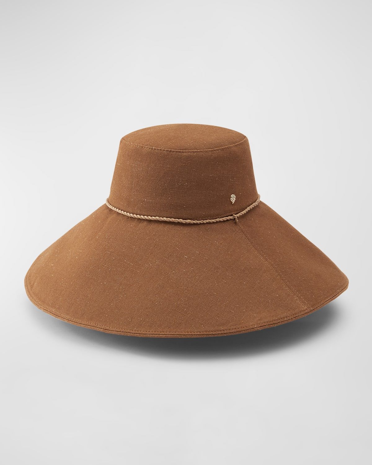 Wide Cotton Bucket with Raffia Tassels