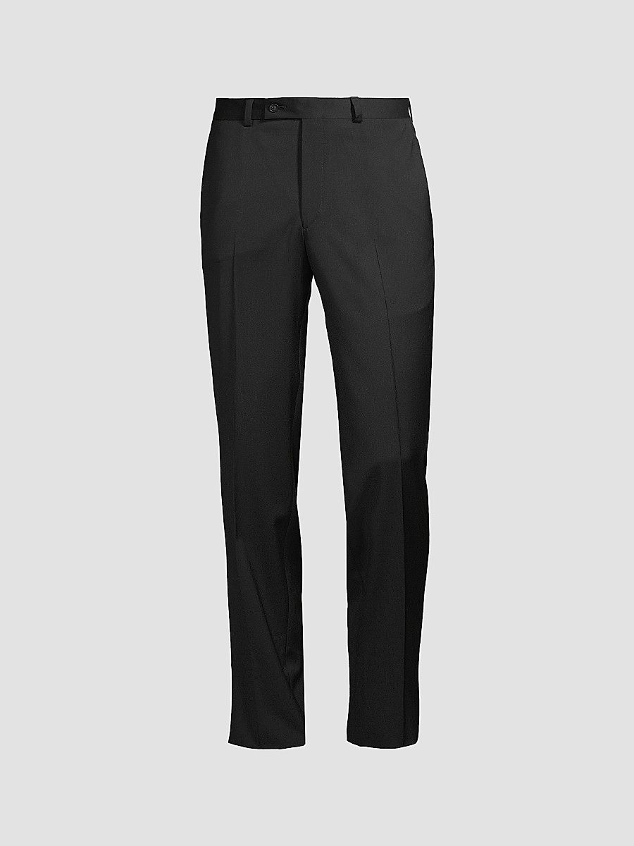 Saks Fifth Avenue Men's ​COLLECTION Oslo Basic Wool Pants - Black - Size 44