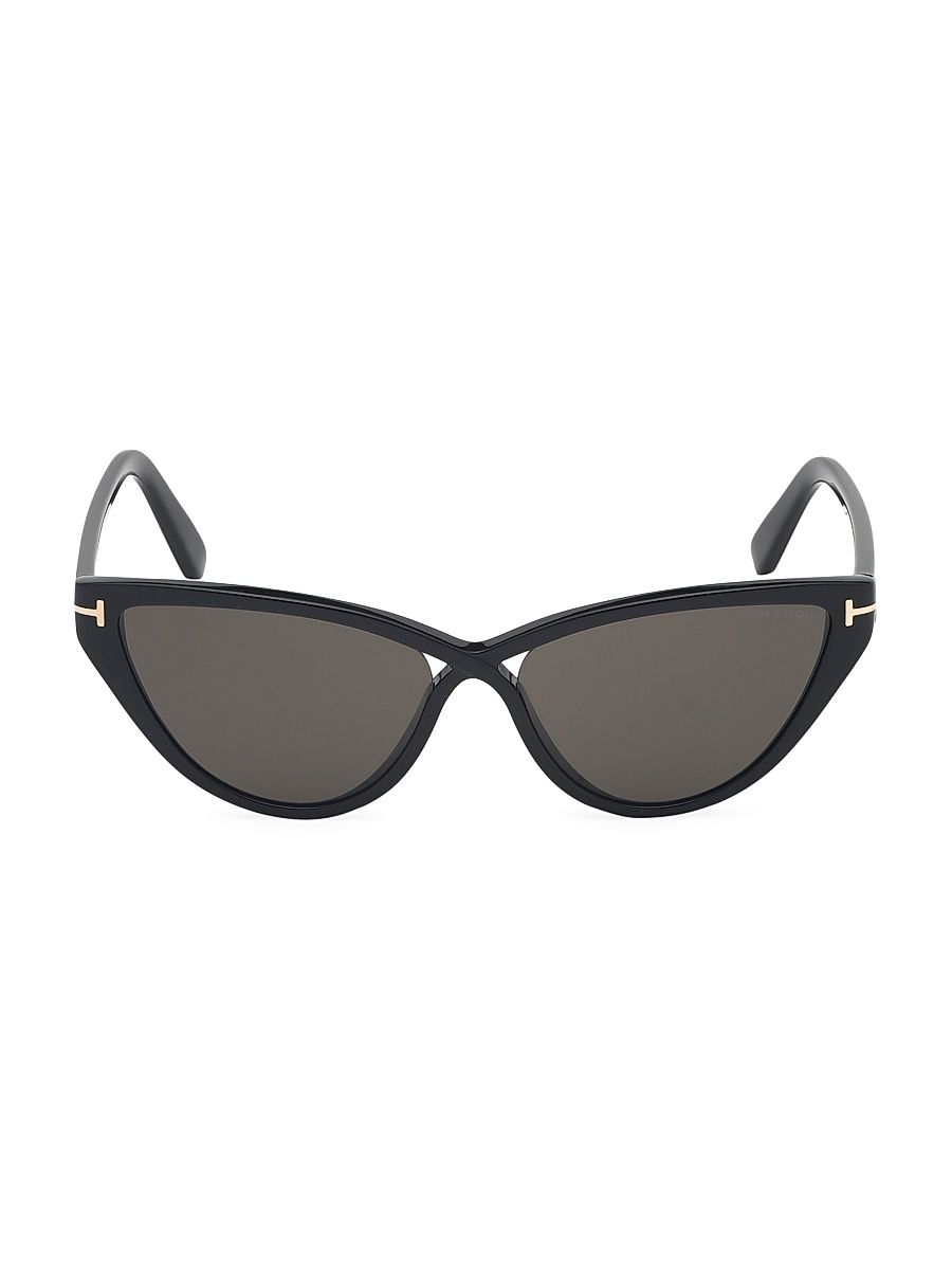 Women's Charlie 56MM Cat Eye Sunglasses - Black