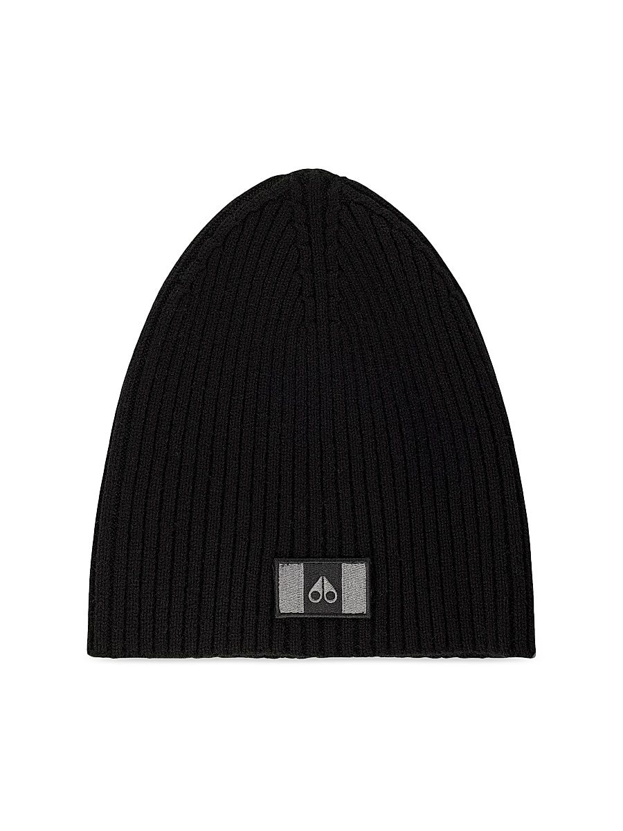 Men's Moose Flag Beanie - Black