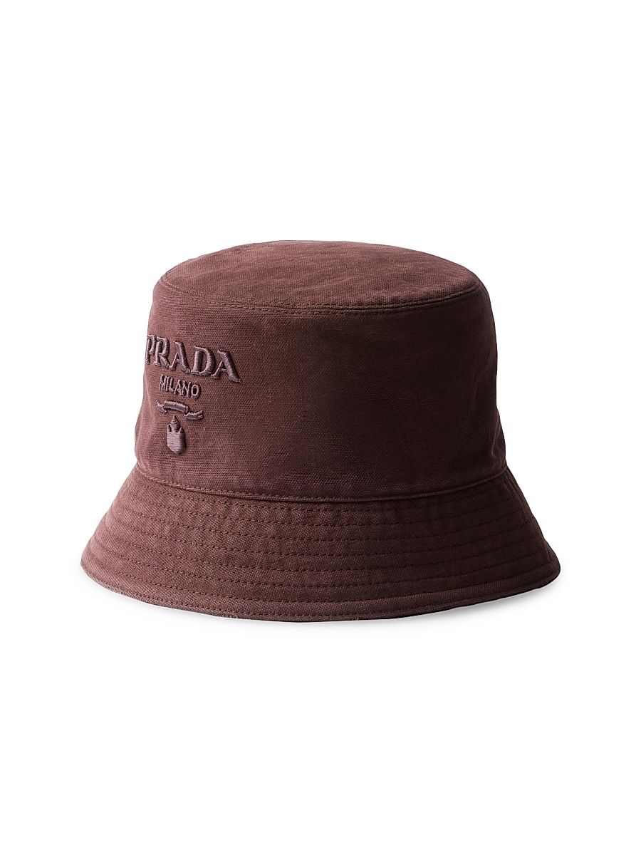 Women's Canvas Bucket Hat - Dark Red - Size Medium