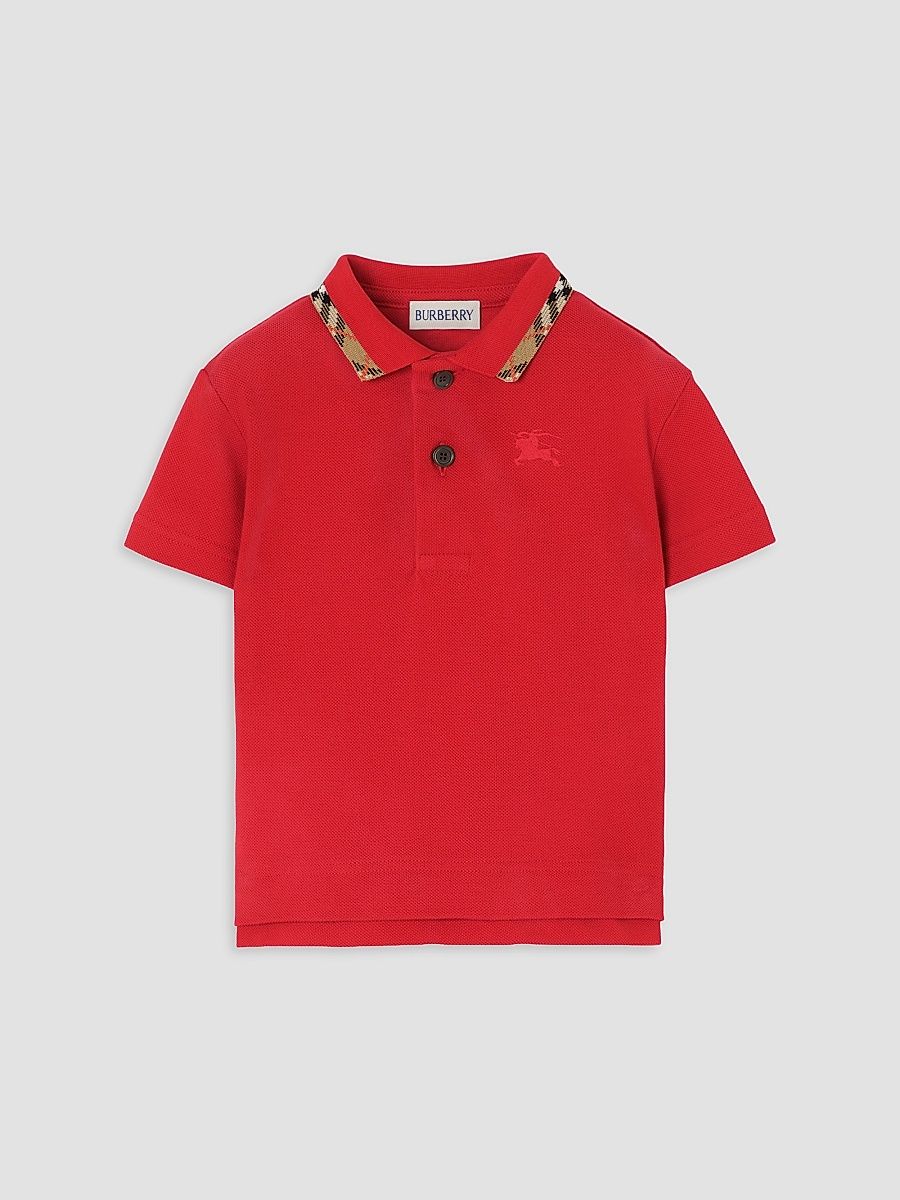 Baby Boy's, Little Boy's & Boy's Johane Cotton Piqué Polo Shirt - Bright Red - Size 6 Months