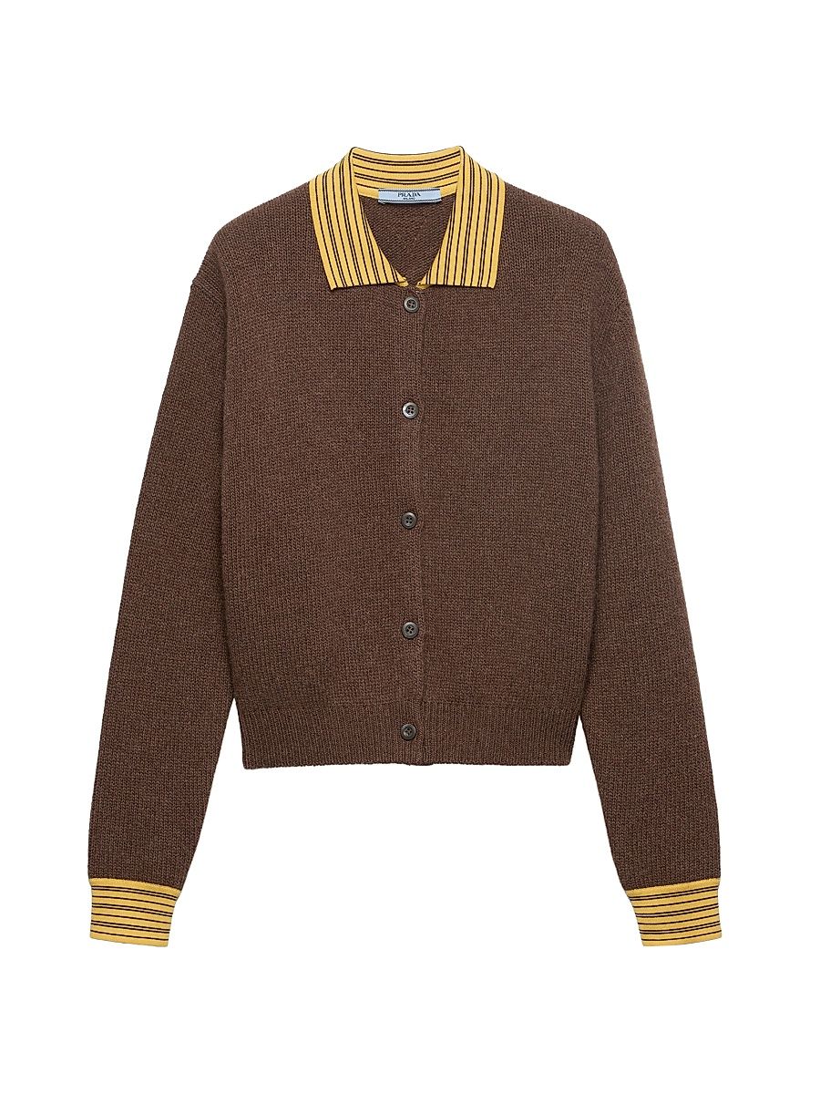 Women's Cashmere Cardigan - Brown - Size 2