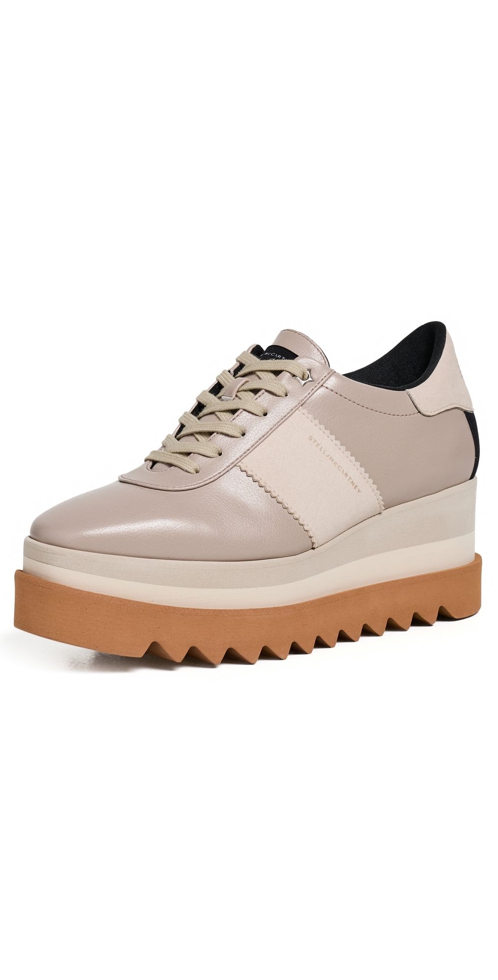 Stella McCartney Sneakelyse Grainy Eco Alter Mat + Suede W/ Micro Outsole Moss 37.5