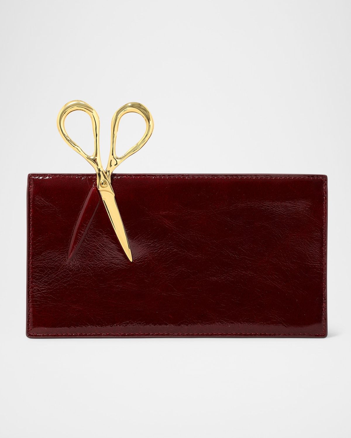 The Petit Scissor Leather Clutch Bag