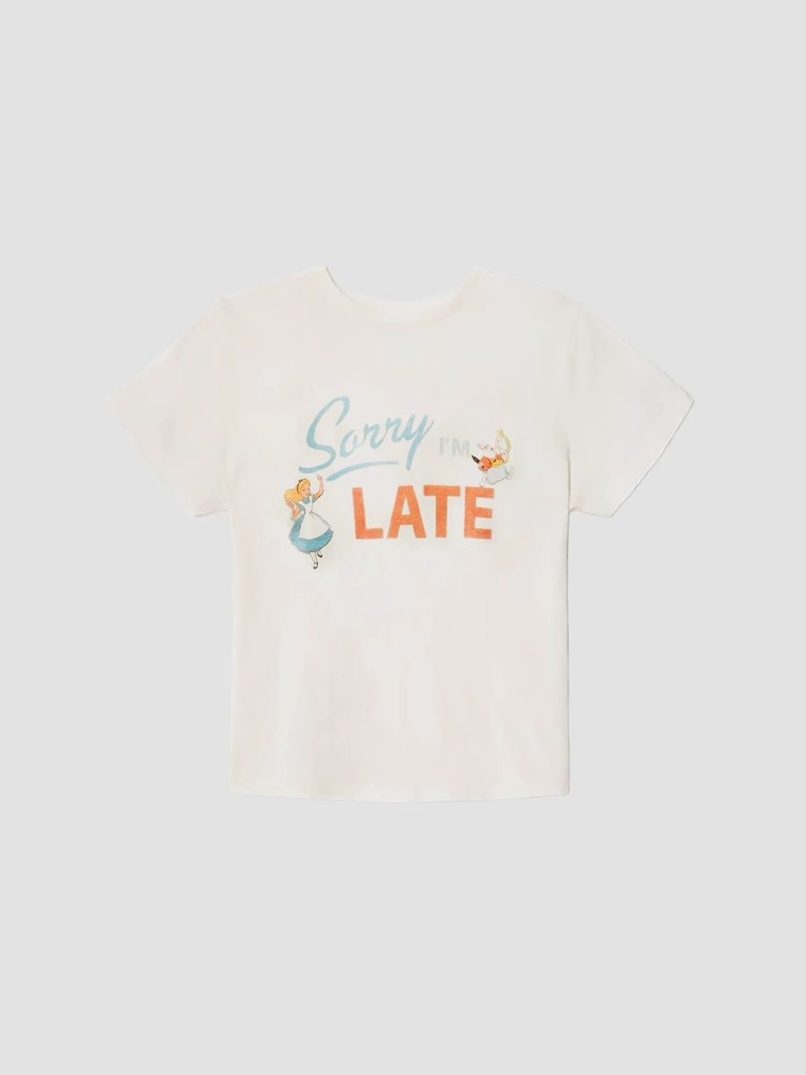 Re/done Women's Alice Late Classic T-Shirt - Vintage White - Size XS